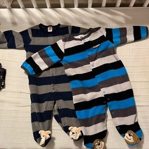 Fleece Baby Boy Onsie Set  (Sleep & Play)
